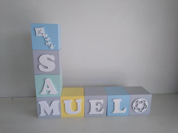 Cubos Decorados 10×10 cm em mdf