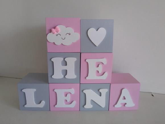 Cubos Decorados 10×10 cm em mdf