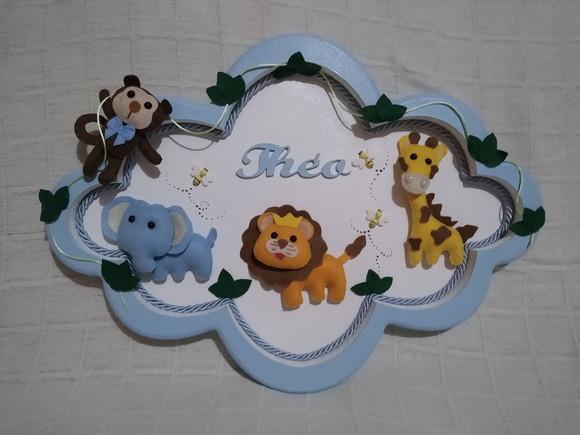 Enfeite Porta Maternidade Tema Safari