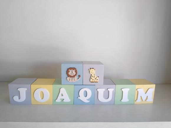Kit com 10 Cubos Decorados