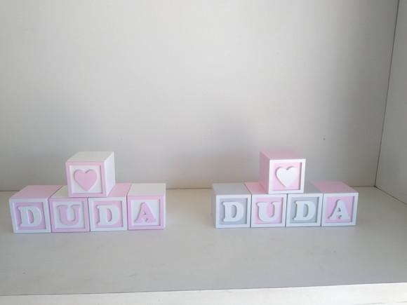 Kit com 10 Cubos 7×7 com Molduras Decorados