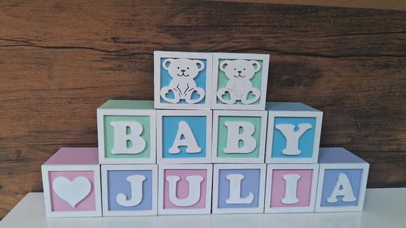Kit com 11 Cubos 6×6 com Molduras Decorados