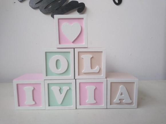 Kit com 12 Cubos 5×5 com Molduras Decorados