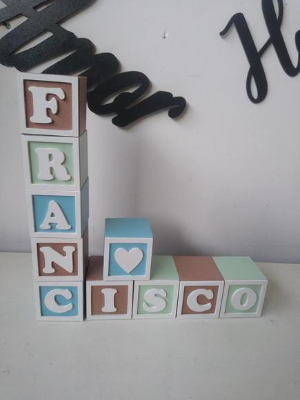 Kit com 12 Cubos 7×7 com Molduras Decorados