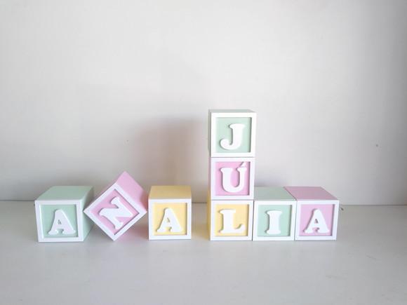 Kit com 14 Cubos com Molduras
