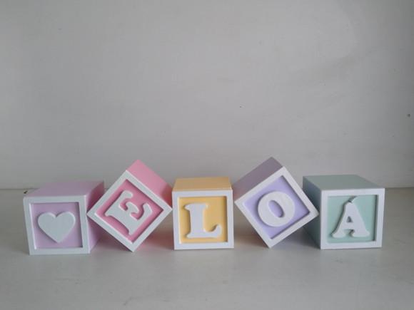 Kit com 4 Cubos 5×5 com Molduras