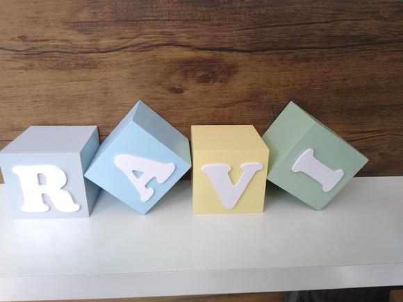 Kit com 4 Cubos 5×5 Decorados