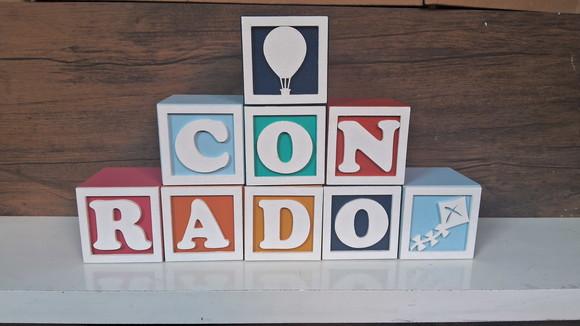 Kit com 4 Cubos 7×7 com Molduras