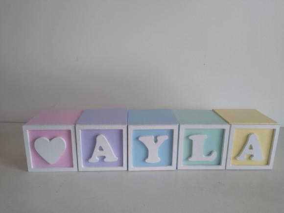 Kit com 5 Cubos 5×5 com Molduras