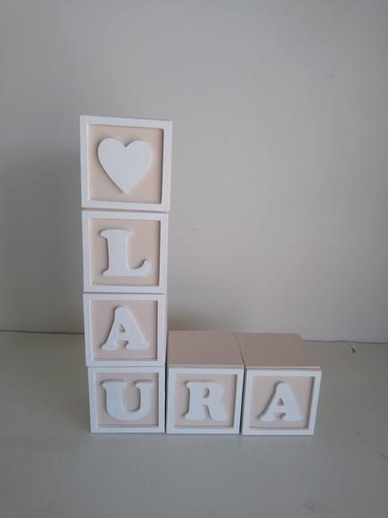 Kit com 5 Cubos 10×10 com Molduras Decorados