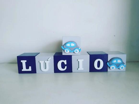 Kit com 7 Cubos 5×5 com Letras Personalizados