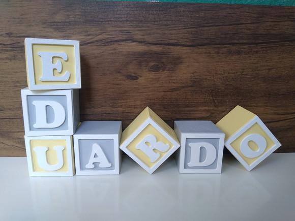 Kit com 7 Cubos 7×7 com Molduras Personalizados