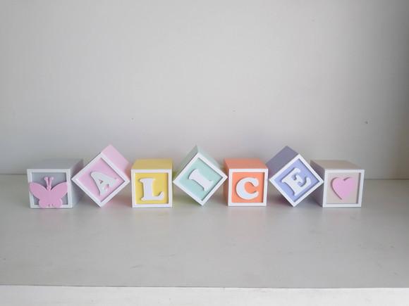 Kit com 7 Cubos 7×7 com Molduras Personalizados