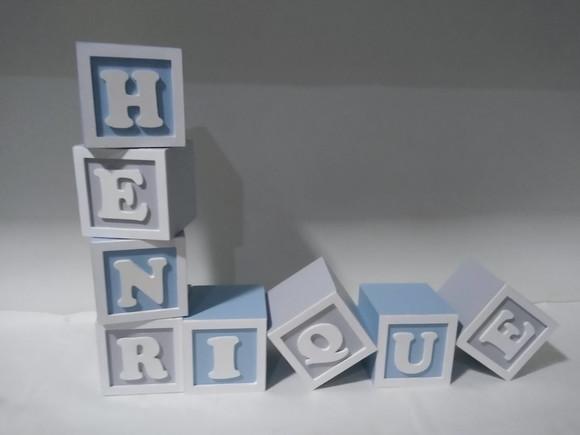 Kit com 8 Cubos 10×10 cm com Molduras Decorados