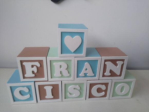 Kit com 8 Cubos 5×5 com Molduras Decorados