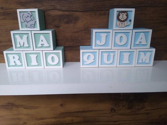Kit com 8 Cubos 5×5 com Molduras Decorados