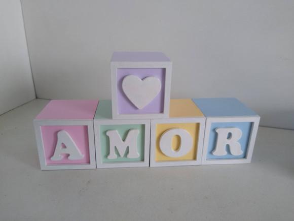 Kit com 8 Cubos 5×5 com Molduras Decorados