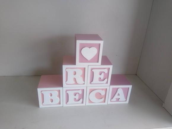Kit com 8 Cubos Decorativos 5×5 ( Temos Anúncio com + Cubos)