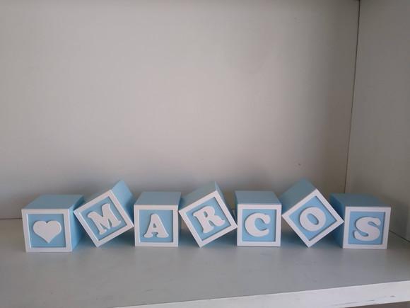 Kit com 8 Cubos Decorativos 5×5 ( Temos Anúncio com + Cubos)