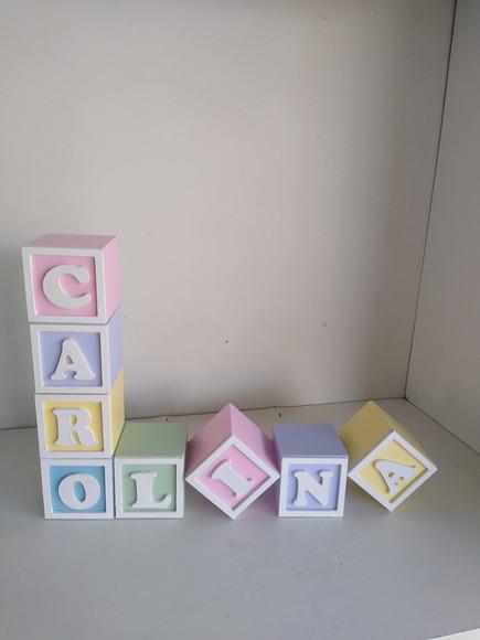 Kit com 9 Cubos 5×5 com Molduras em mdf Decorativos