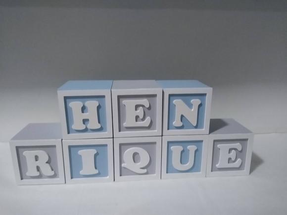 Kit com 9 Cubos 7×7 com Molduras