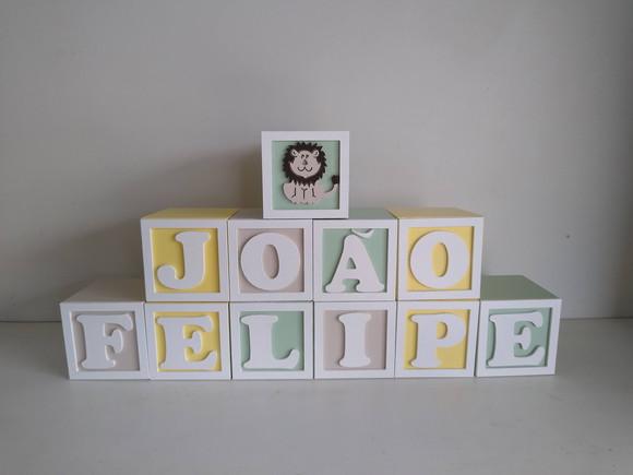 Kit com 9 Cubos 7×7 com Molduras