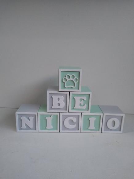 Kit com 9 Cubos 7×7 com Molduras