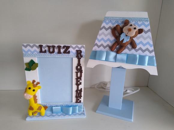 Kit Higiene para Bebê Completo Tema Safari com Porta Materni