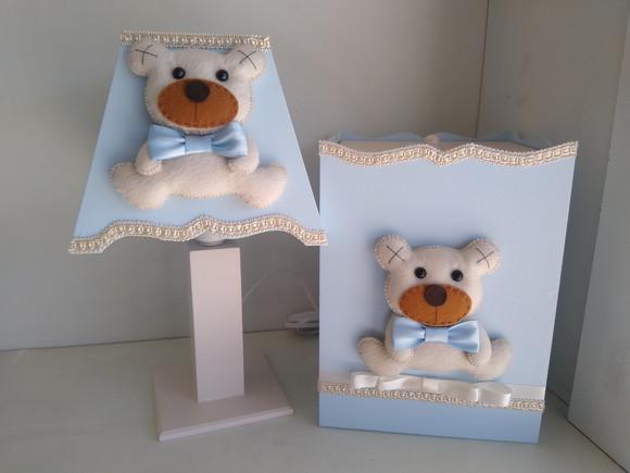 Kit Higiene para Bebê em mdf Completo