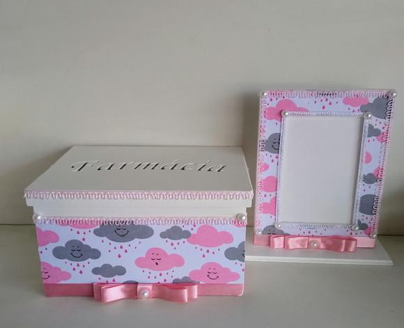 Kit Higiene para Bebê Tema Chuva de Benção