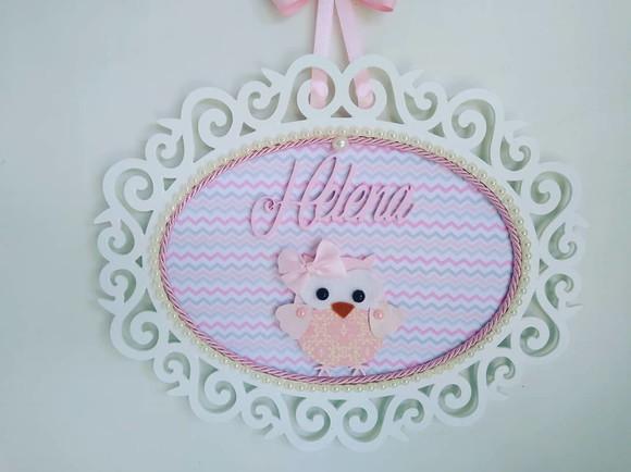 Kit Higiene para Bebê Tema Corujinhas com Porta Maternidade