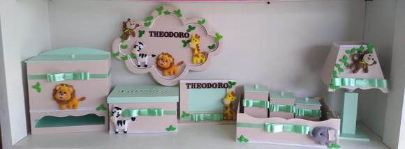 Kit Higiene para Bebê Tema Safari