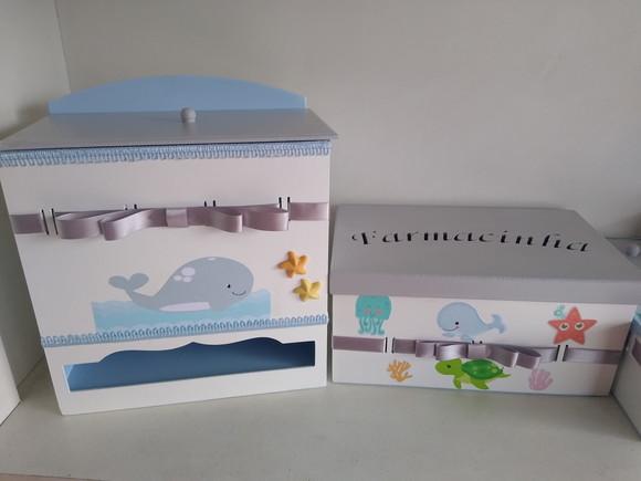 Kit Higiene para Bebê Tema Fundo do Mar