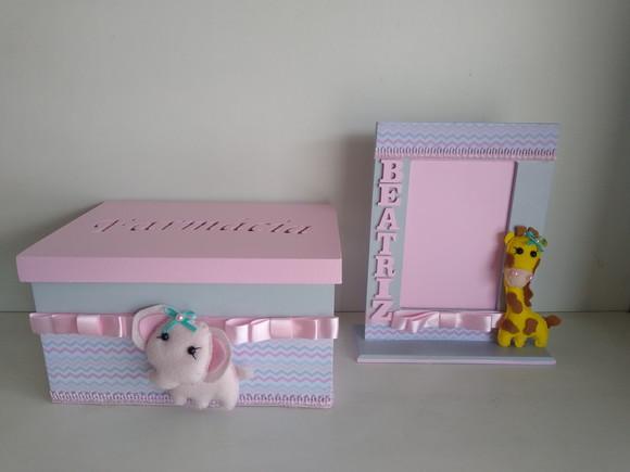 Kit Higiene para Bebê Tema Safari Bichinhos da Floresta