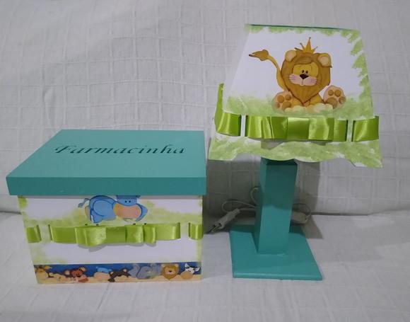 Kit Higiene para Bebê Tema Safari Bichinhos da Floresta