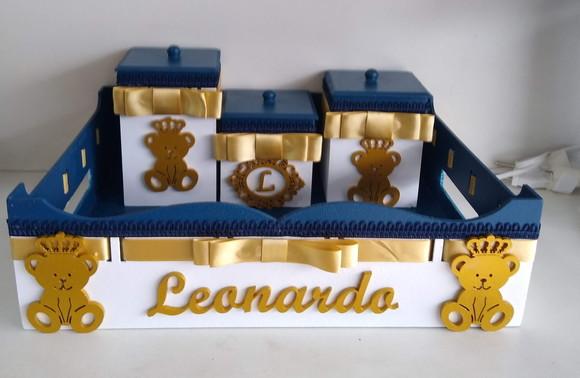 Kit Higiene para Bebê Tema Ursinho Principe