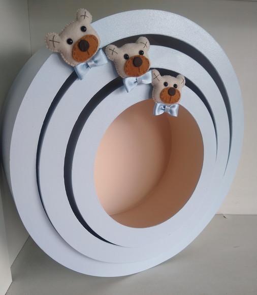 Trio de Nichos Redondos Decorados
