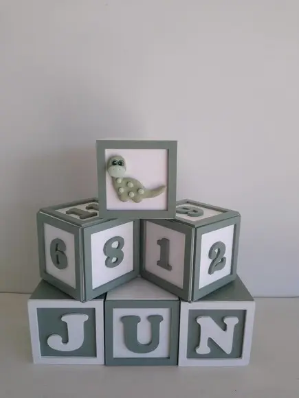 4 Cubos Duplos com Molduras 7×7 Decorados