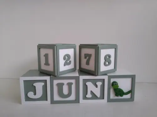 4 Cubos Duplos com Molduras 7×7 Decorados