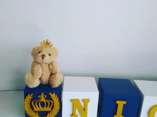 8 Cubos Personalizados 5×5 com Ursinho Pelúcia