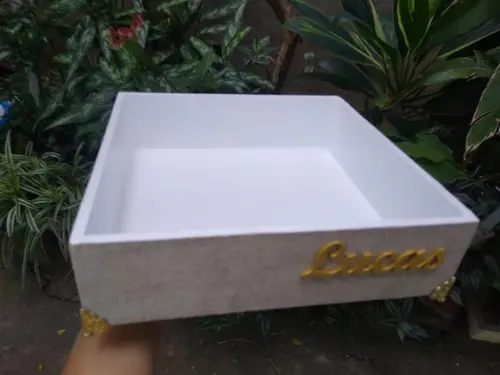 Bandeja em mdf Decorada ( Potes São Opcionais Não Acompanha)