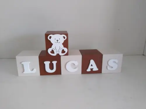 Cubos Decorados 10×10 cm em mdf