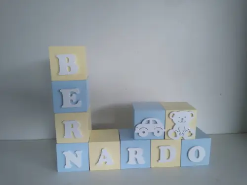 Cubos Decorados 10×10 cm em mdf