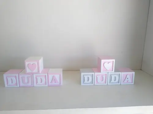 Ki com 10 Cubos 5×5 com Molduras Decorados