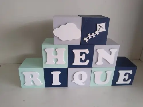 Ki com 10 Cubos 5×5 com Molduras Decorados