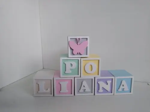 Kit com 11 Cubos 5×5 com Molduras Decorados