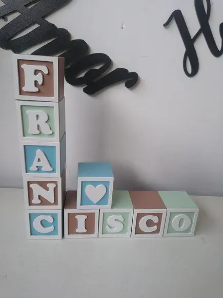 Kit com 11 Cubos 6×6 com Molduras Decorados