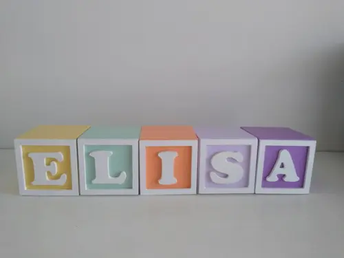 Kit com 12 Cubos 5×5 com Molduras Decorados