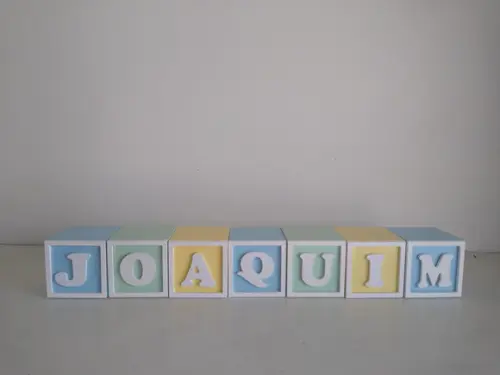 Kit com 12 Cubos 7×7 com Molduras Decorados
