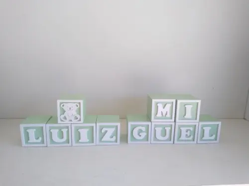 Kit com 14 Cubos com Molduras